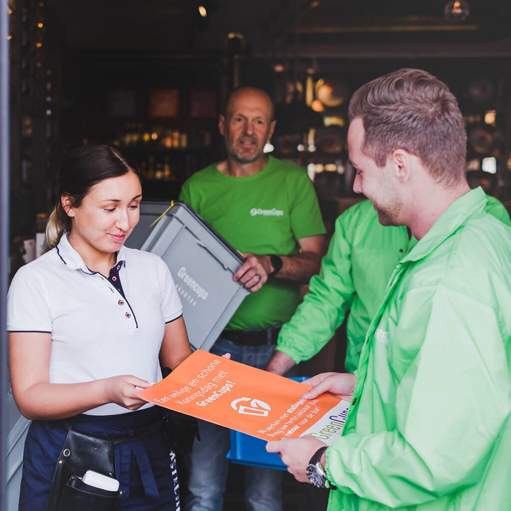GreenCups uitlevering - poster